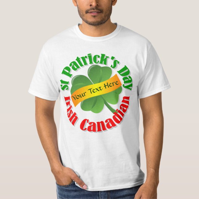 Camiseta Día de San Patricio de Canadá (Anverso)