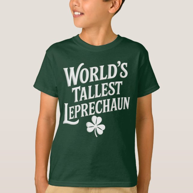 Camiseta Día de San Patricio de Irlanda, el Leprechaun más  (Anverso)