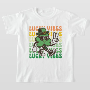 Camiseta Día de San Patricio de niños Vibes Afortunados de