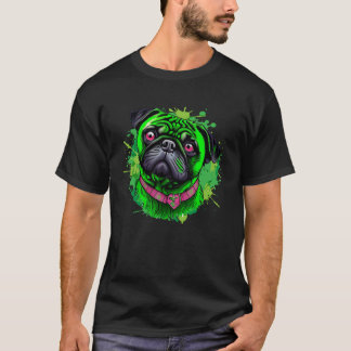 Camiseta Día de San Patricio de Pug adorable