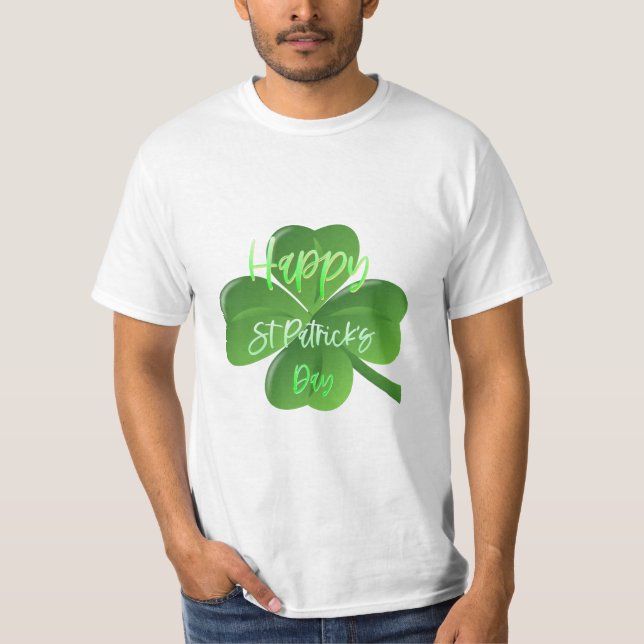 Camiseta Día de San Patricio de Shamrock (Anverso)