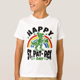Camiseta Día de San Patricio del T-Rex