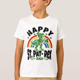 Camiseta Día de San Patricio del T-Rex