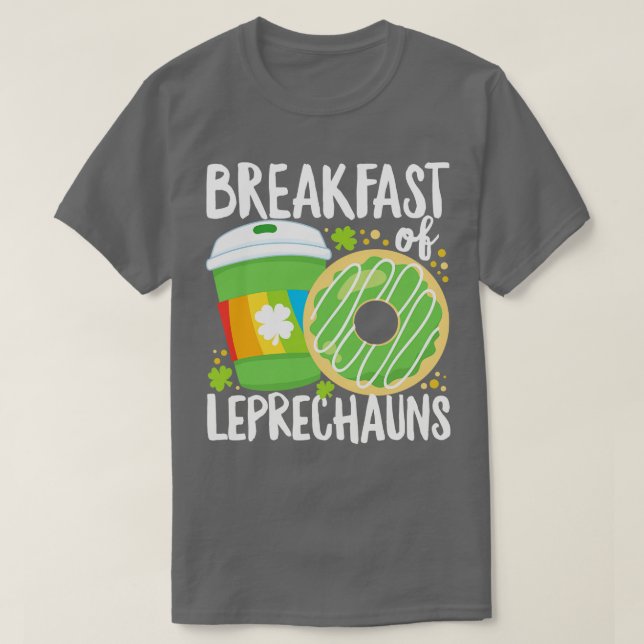 Camiseta Día de San Patricio Desayuno divertido del café (Diseño del anverso)