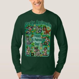 Camiseta Día de San Patricio Diversión y Adorables "Animale