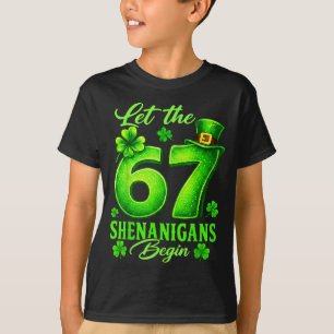 Camiseta Día de San Patricio divertido seis siete meme 67 6