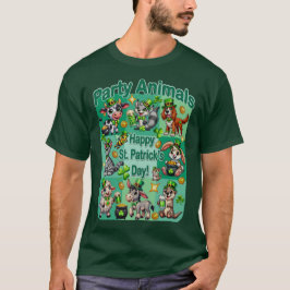Camiseta Día de San Patricio Divertido y "Animales de Fiest