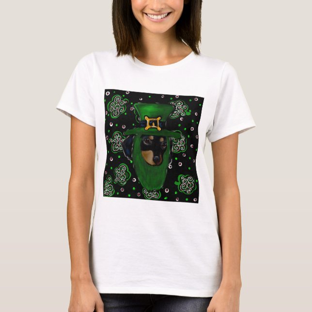 Camiseta Día de San Patricio Doxie (Anverso)