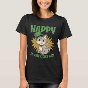 Camiseta Día de San Patricio Duende Gato Día de Patricio