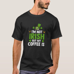 Camiseta Día de San Patricio: el café irlandés con una hoja