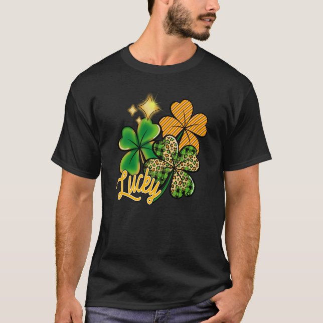 Camiseta Día de San Patricio, el verde de la suerte en Irla (Anverso)