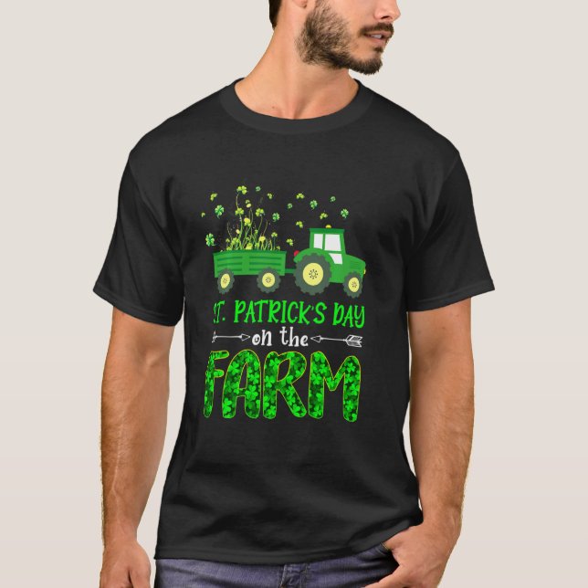 Camiseta Día De San Patricio En La Granja De Shamrock Farme (Anverso)