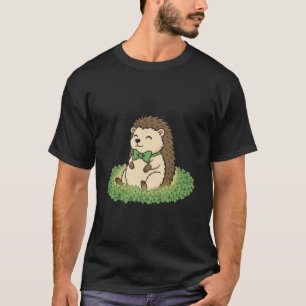 Camiseta Día de San Patricio Erizo Afortunado Trébol de Cua