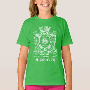 Camiseta Día de San Patricio, Escudo celta de Shamrock