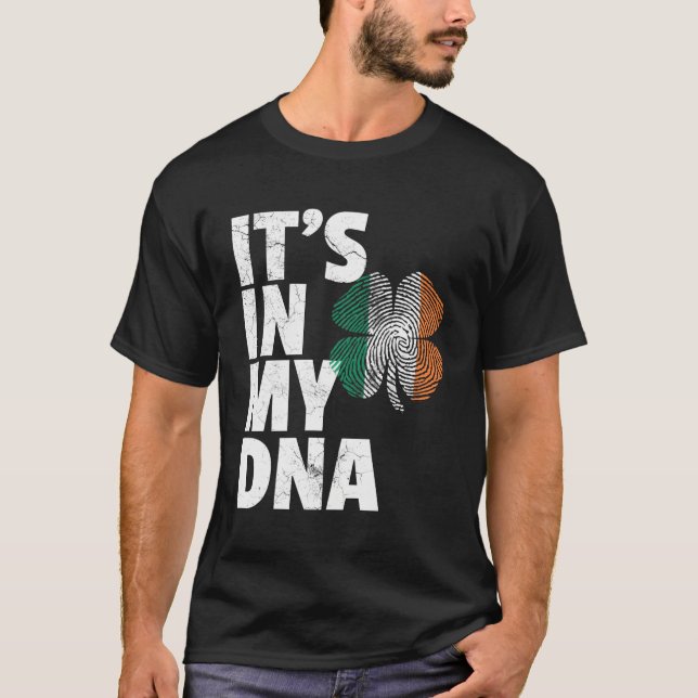 Camiseta Día De San Patricio Está En Mi Shamroc Bandera Irl (Anverso)