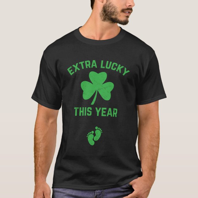Camiseta Día de San Patricio Extra Suerte Este Año Niño Ann (Anverso)