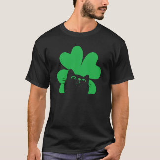 Camiseta Día de San Patricio Gato Hombres Mujeres Niños