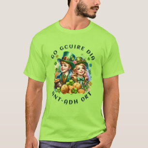 Camiseta Día de San Patricio Go gcuire Dia an t-ádh ort