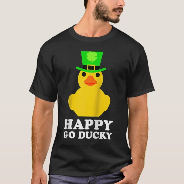 Camiseta Día de San Patricio, Gorra de Leprechaun y Pato de (Anverso)