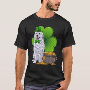 Camiseta Día de San Patricio Grandes Pirineos Mascota Shamr