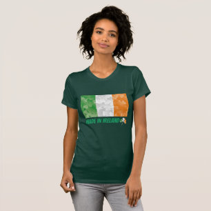 Camiseta Día de San Patricio hecho en Irlanda shamrock T-Sh