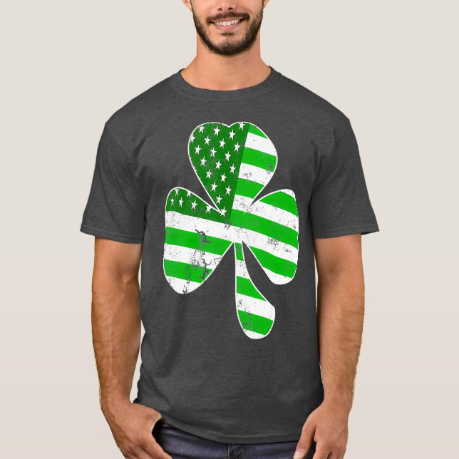 Camiseta Día de San Patricio Hombres irlandeses de Shamrock (Anverso)