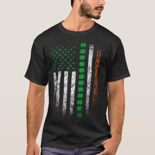Camiseta Día de San Patricio IRLANDA BANDERA AMERICANA Irla