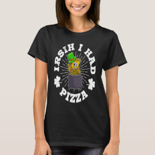 Camiseta Día de San Patricio Irlanda Pizza Italia Gaélico