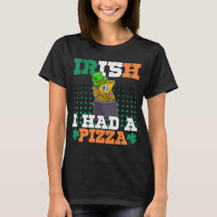 Camiseta Día de San Patricio Irlanda Pizza Italia Gaélico