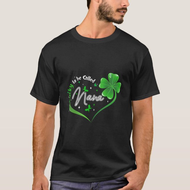 Camiseta Día de San Patricio Irlandés Afortunado de ser lla (Anverso)