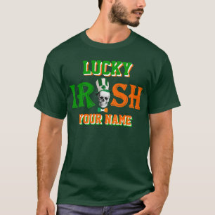 Camiseta Día de San Patricio Irlandés, afortunado y persona
