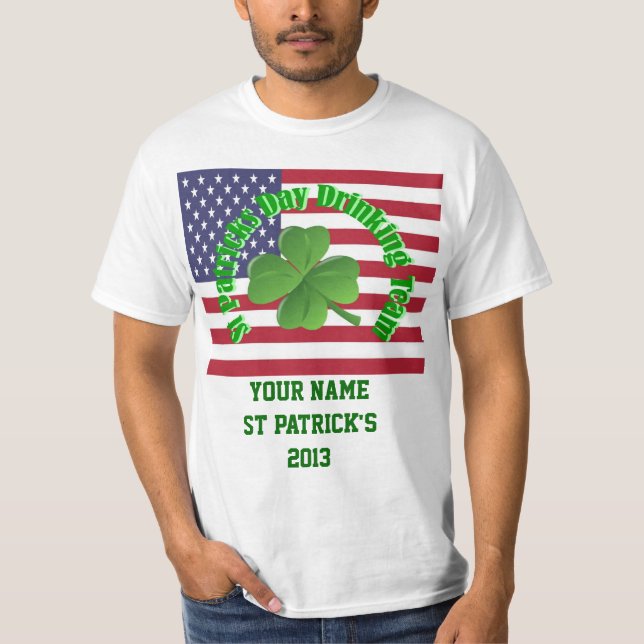 Camiseta Día de San Patricio Irlandés Personalizado (Anverso)