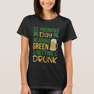 Camiseta Día de San Patricio Irlandés Vestido Verde Vacilán