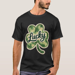 Camiseta Día de San Patricio Latch Hook Yarn Crochet Lucky 