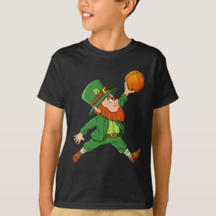 Camiseta Día de San Patricio Leprechaun Baloncesto Chicos A