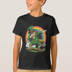 Camiseta Día de San Patricio Leprechaun Dab Bailando Dab