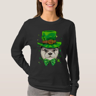 Camiseta Día de San Patricio Leprechaun Nutria Trébol Nutri