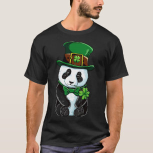 Camiseta Día de San Patricio Leprechaun Panda Cute Regalo I