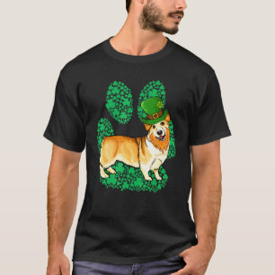 Camiseta Día de San Patricio Leprechaun Pembroke Welsh Corg