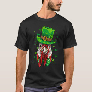 Camiseta Día de San Patricio Leprechaun Pollo C Trébol Irla