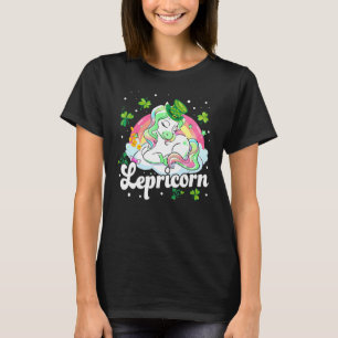 Camiseta Día de San Patricio Leprechaun Unicornio Leprechau