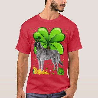 Camiseta Día de San Patricio malinois belga Shamrock Mascot