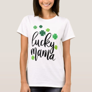 Camiseta día de San Patricio mama afortunada