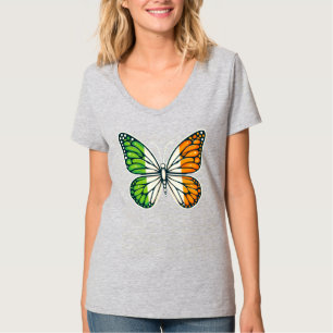 Camiseta Día de San Patricio mariposa irlandesa