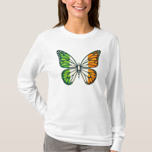 Camiseta Día de San Patricio mariposa irlandesa