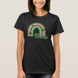 Camiseta Día de San Patricio Mima Rainbow Shamrock Patt