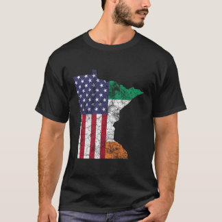 Camiseta Día de San Patricio Minnesota Bandera irlandesa Es
