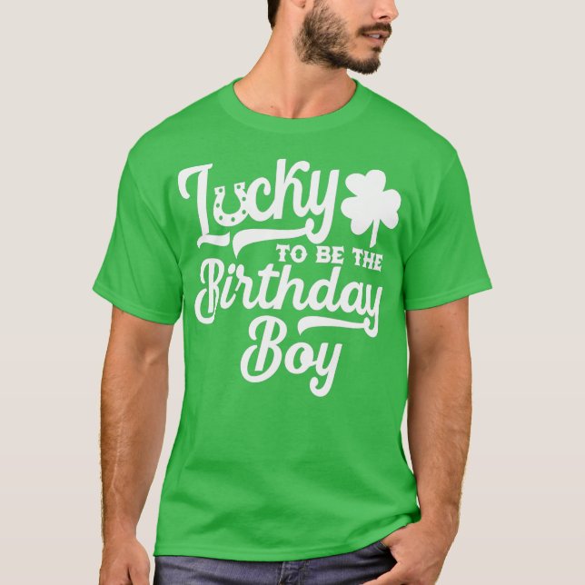 Camiseta Día de San Patricio    Nacimiento Afortunado Niño (Anverso)