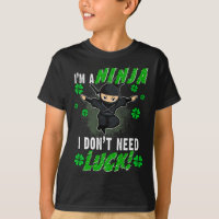 Día de San Patricio Ninja Luck Green Kids Gift Clo
