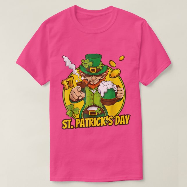 Camiseta Día de San Patricio Niños Irlandeses Niñas Cerveza (Diseño del anverso)